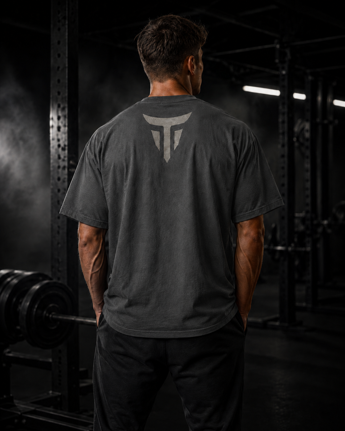 Warrior Oversized Heavyweight Gym T-Shirt – 240GSM