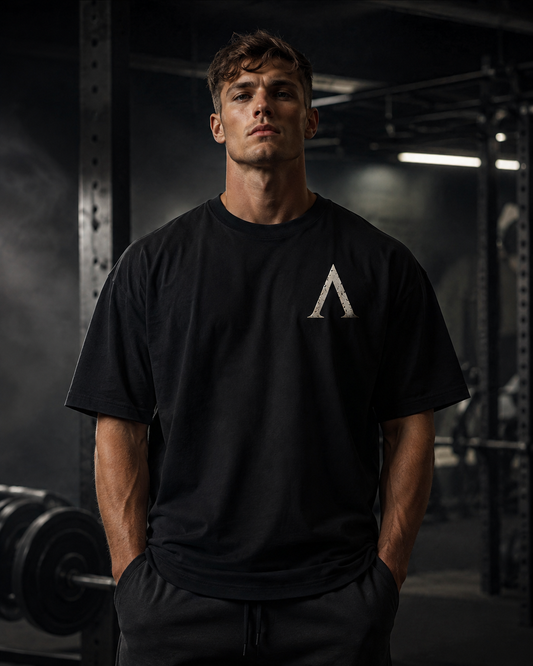Warrior Oversized Heavyweight Gym T-Shirt – 240GSM