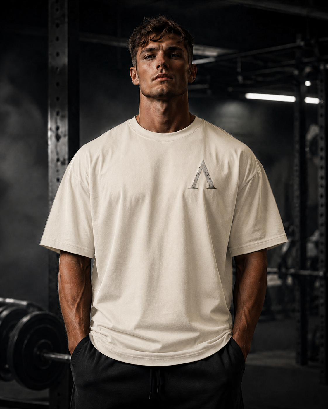 Warrior Oversized Heavyweight Gym T-Shirt – 240GSM