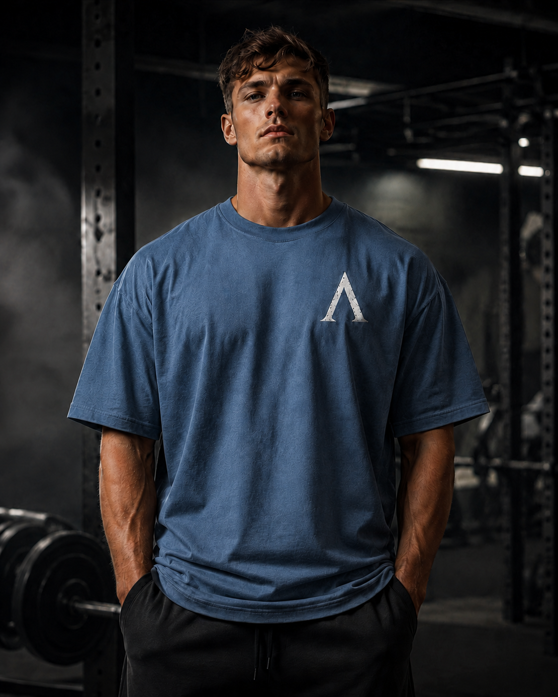 Warrior Oversized Heavyweight Gym T-Shirt – 240GSM