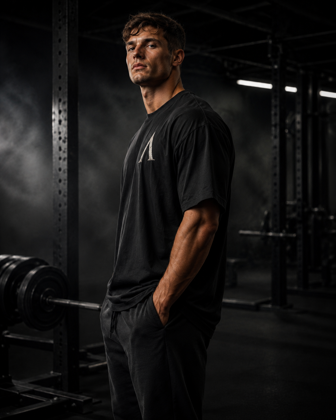 Warrior Oversized Heavyweight Gym T-Shirt – 240GSM