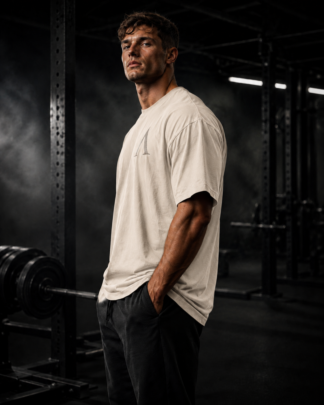 Warrior Oversized Heavyweight Gym T-Shirt – 240GSM