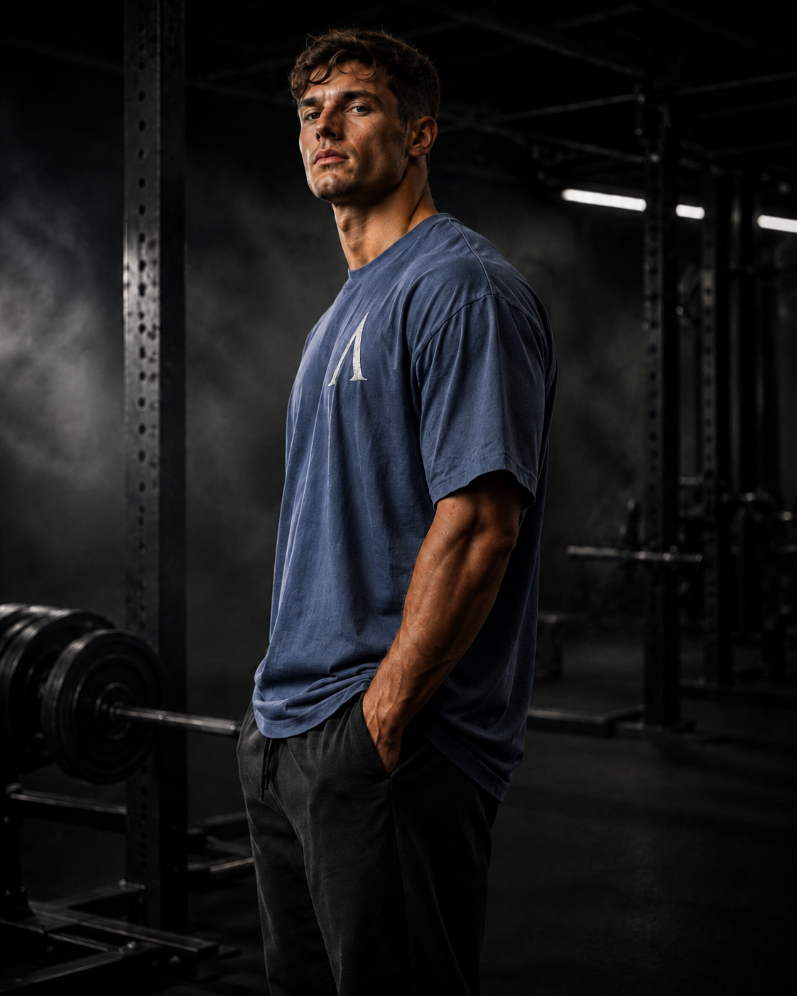 Warrior Oversized Heavyweight Gym T-Shirt – 240GSM
